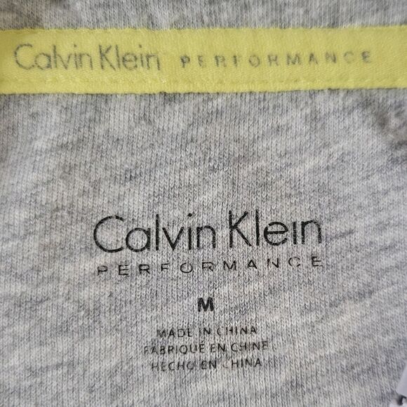 Calvin Klein Performance Women's Gray Quarter Zip Pullover Hoodie - Picture 4 of 15